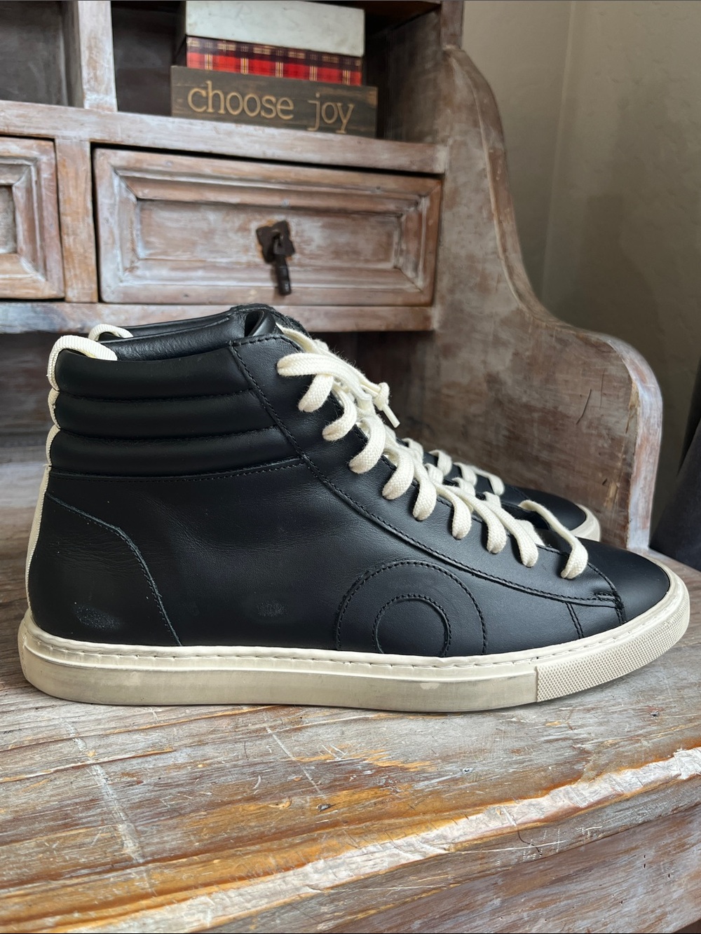 🖤 NWOT Oliver Cabell Jabbar High Sneakers Size EU 40 Black Cream